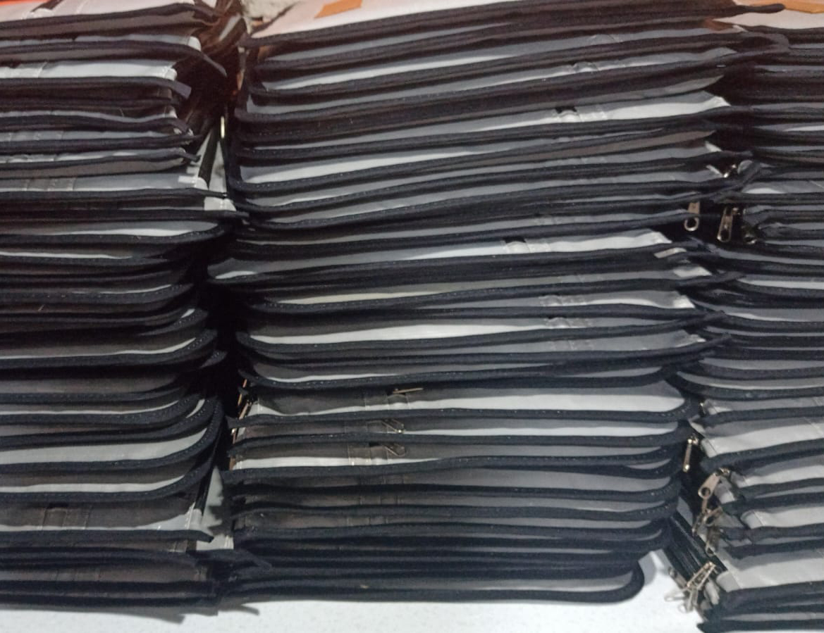 Banco Galicia Upcycled Uniforms turned into Ecoproducts