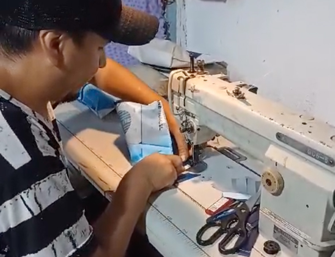 Kuehne und Nagel Upcycled Banners turned into Ecoproducts