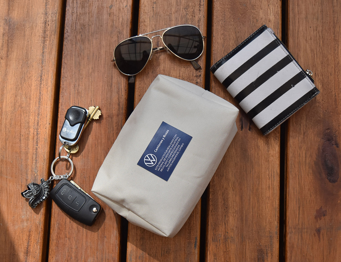 Volkswagen Upcycled Upholstery turned into Ecoproducts